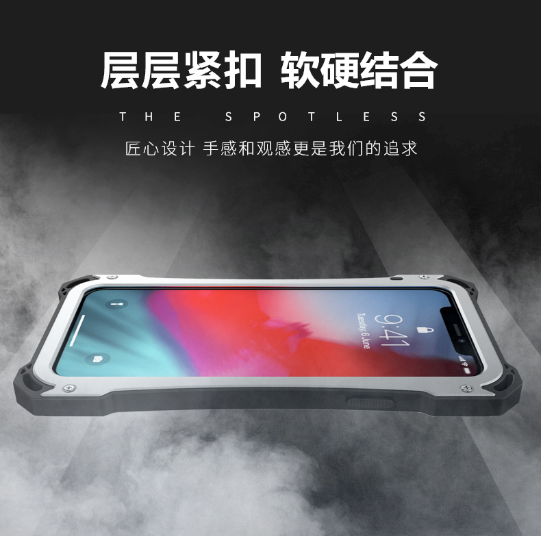 R-Just Armor Ghost Warrior IP54 Waterproof Case Extreme Protection System for Apple iPhone XS Max & iPhone XR