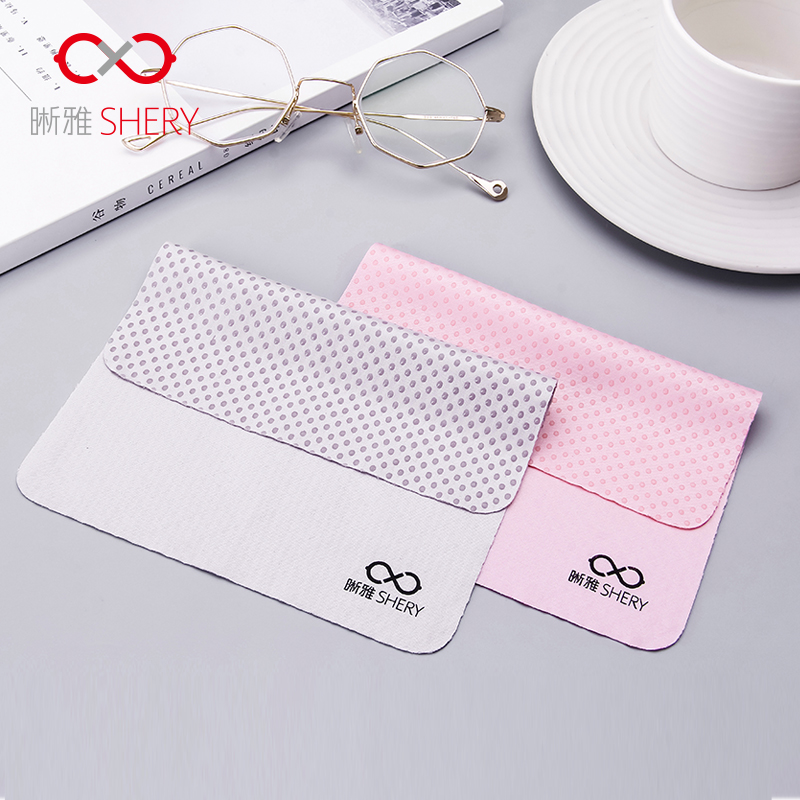 Anti-slip particle glasses cloth creative needOne eyelid cloth accessories customized wiping mobile phone camera screen cleaning cloth