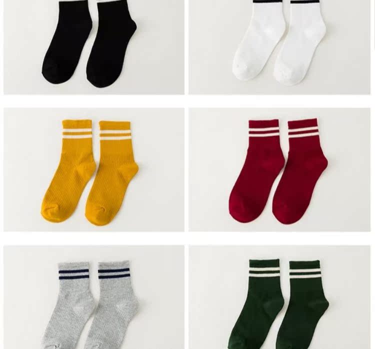 Vớ nữ vớ vớ cotton Nhật Bản vớ trượt đại học vớ cotton gió Sinh viên Hàn Quốc hai thanh vớ thể thao thủy triều tất dài qua đầu gối cho nữ
