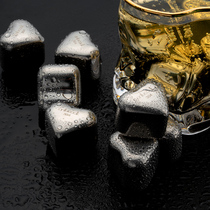 onlycook 304 stainless steel ice Ice Cube wine spirits whiskey frozen ice cubes drink wine metal ice particles