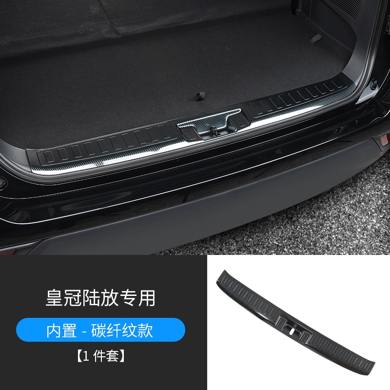 Thích hợp cho 2022 Toyota Highlander Crown Land phát hành tấm bảo vệ phía sau thân cây trang trí dải sáng sửa đổi dải ngưỡng đồng hồ đo nhiệt độ két nước bậc lên xuống ô tô 