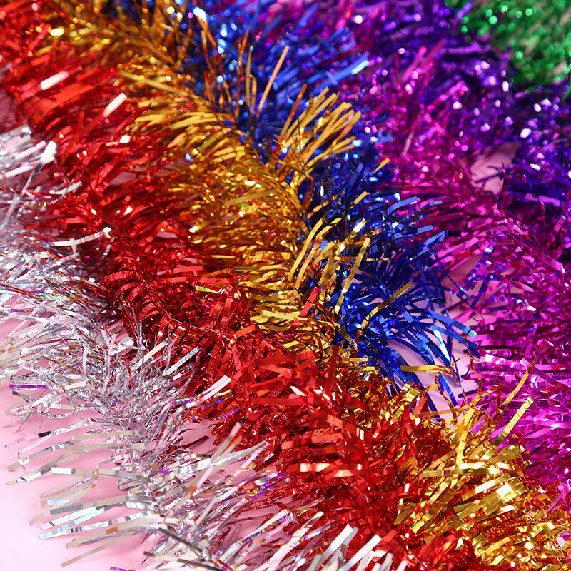 Decoration color strip storefront decoration mall event birthday party fur pull flower scene wedding celebration room decoration