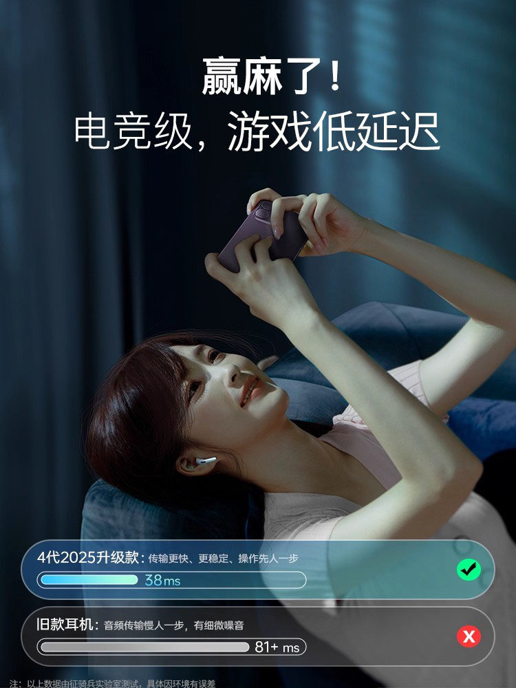 Original Genuine Wireless Bluetooth Headphones 2025 New Model High-Quality Noise-Cancelling Sports Headphones for Men and Women, Huaqiangbei