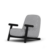 ins Nordic cloth art solid wood gig bird g single sofa chair living room small family style hotel stick sloth casual chair