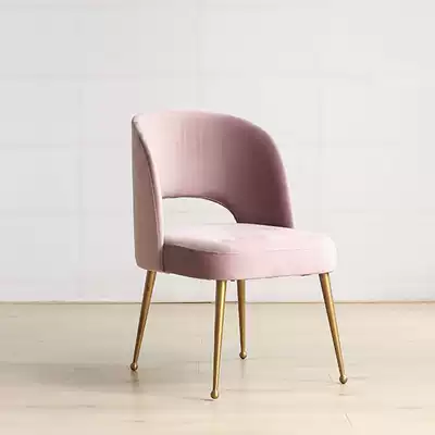 Nordic light luxury dining chair, modern dining room chair, home computer chair, creative backrest, leisure negotiation chair, makeup table chair