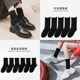 Black socks for women with small leather shoes for summer long non-cotton trendy spring and autumn women's mid-calf socks pile socks loafers