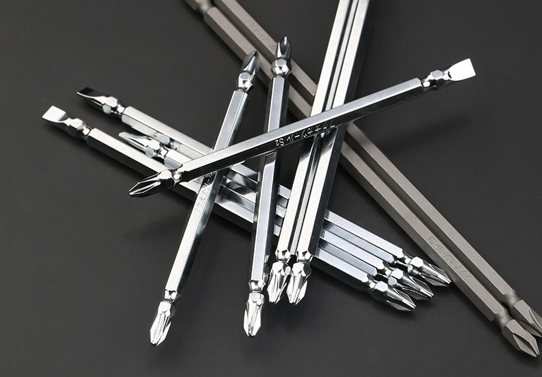 Сверло 福冈电动十字批头德国超硬s2双头一螺丝电批头带磁性强磁特级披头