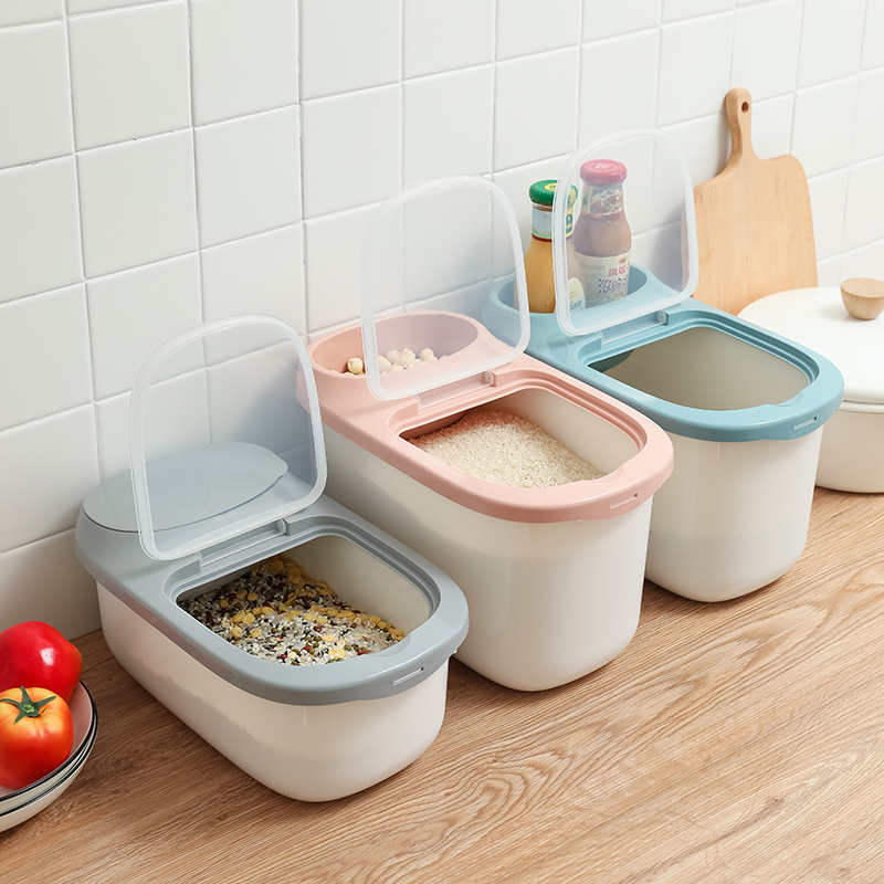 Rice bucket Insect-proof moisture-proof seal household cylinder sealing box Flour storage canned rice storage box 10 pounds classification