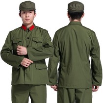 65-style military suit military green 65-style soldier uniform mens and womens old-fashioned Six-Five-style military uniform cadre uniform red army clothes