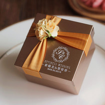 Huabanli wedding tinplate box personality European wedding candy box custom candy box can be printed logo