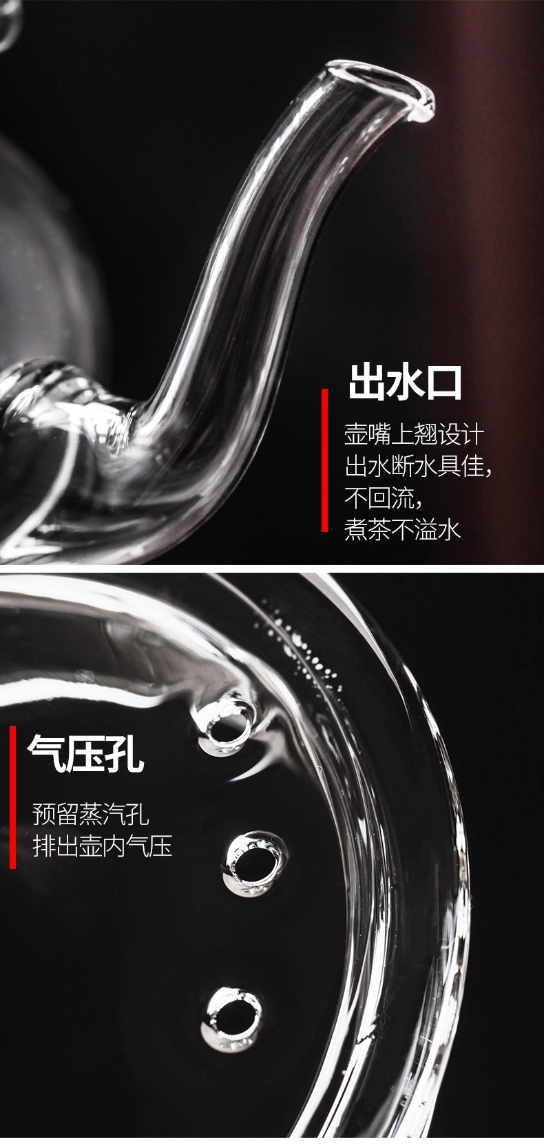 It still fang glass tea pot to boil tea device heat steam teapot single pot, kettle pot of household