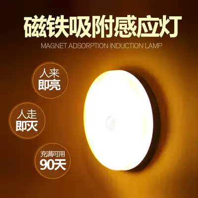Kitchen overall Cabinet light led human body induction cloakroom opens the door to the charging wardrobe shoe cabinet Light Night Light