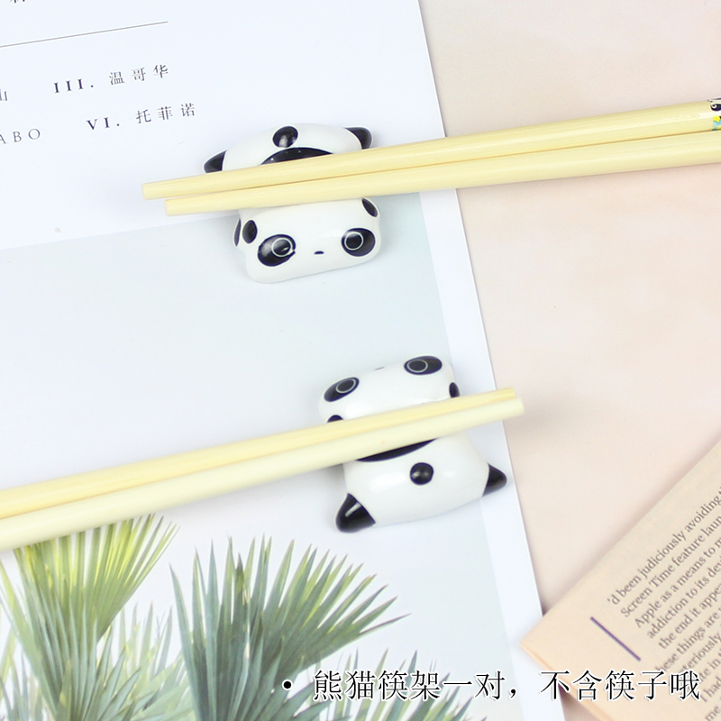 Love graces small express cartoon cat design hand - made ceramic chopsticks frame animals to live in a practical tableware