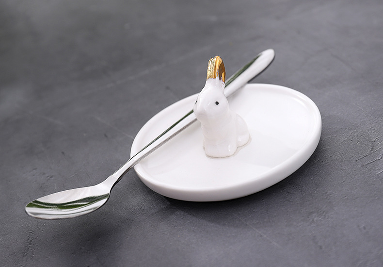 Love graces cartoon does style ceramic rabbit rabbit shape lid keller cup 450 ml characteristics