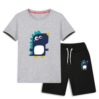 Boys' summer suit 2018 new middle and big children's summer student boy children's short-sleeved T-shirt sports children's clothing tide 8