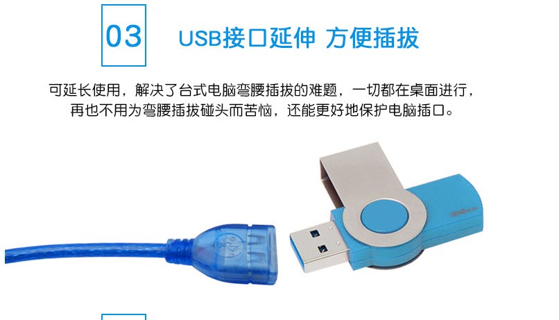 cáp mở rộng USB 2.0 vào thẻ thạc sĩ máy tính đĩa cứng U chuột dòng dữ liệu cáp 1/3/5/10 m - USB Aaccessories cáp sạc usb