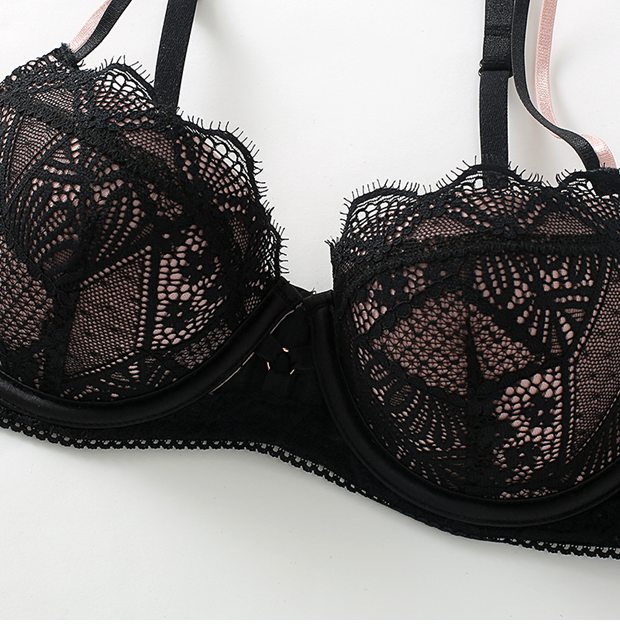 6IXTY8IGHT 68 đích thực màu ren gợi cảm phù hợp với phối cảnh khóa áo ngực siêu mỏng đặt áo ngực nữ BR07287 - Bộ đồ lót thời trang công sở nữ cao cấp