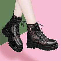 Spring Summer Net Boots New Martin Boots Popular Net Red 2022 Fashion Breathable Hollow Boots Leather Short Boots Cool Boots