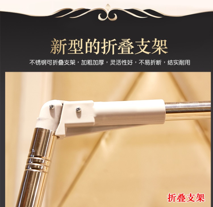 Lưới mới dày telescopic đôi khung mã hóa tòa nhà cần câu sàn Single bed 1.5m1.8m - Lưới chống muỗi màn ngủ hiện đại