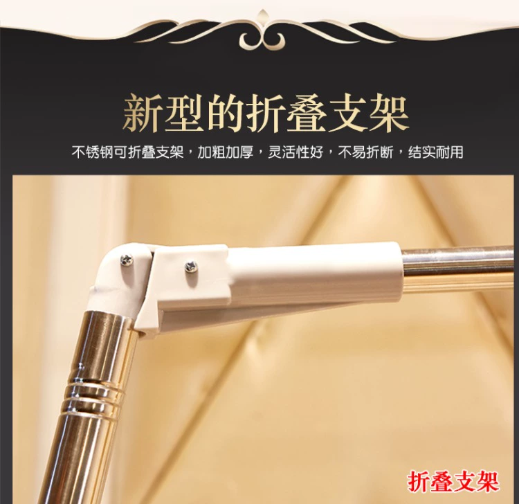 Lưới mới dày telescopic đôi khung mã hóa tòa nhà cần câu sàn Single bed 1.5m1.8m - Lưới chống muỗi màn ngủ hiện đại