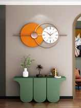 Light luxury wall clock modern decoration living room clock home fashion simple art creative restaurant hanging wall clock Net Red