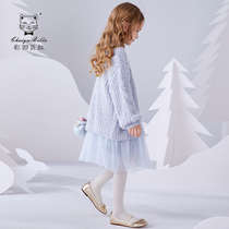 Girls autumn sweater coat autumn 2021 new childrens coat cardigan little girl sweater foreign sweater sweater