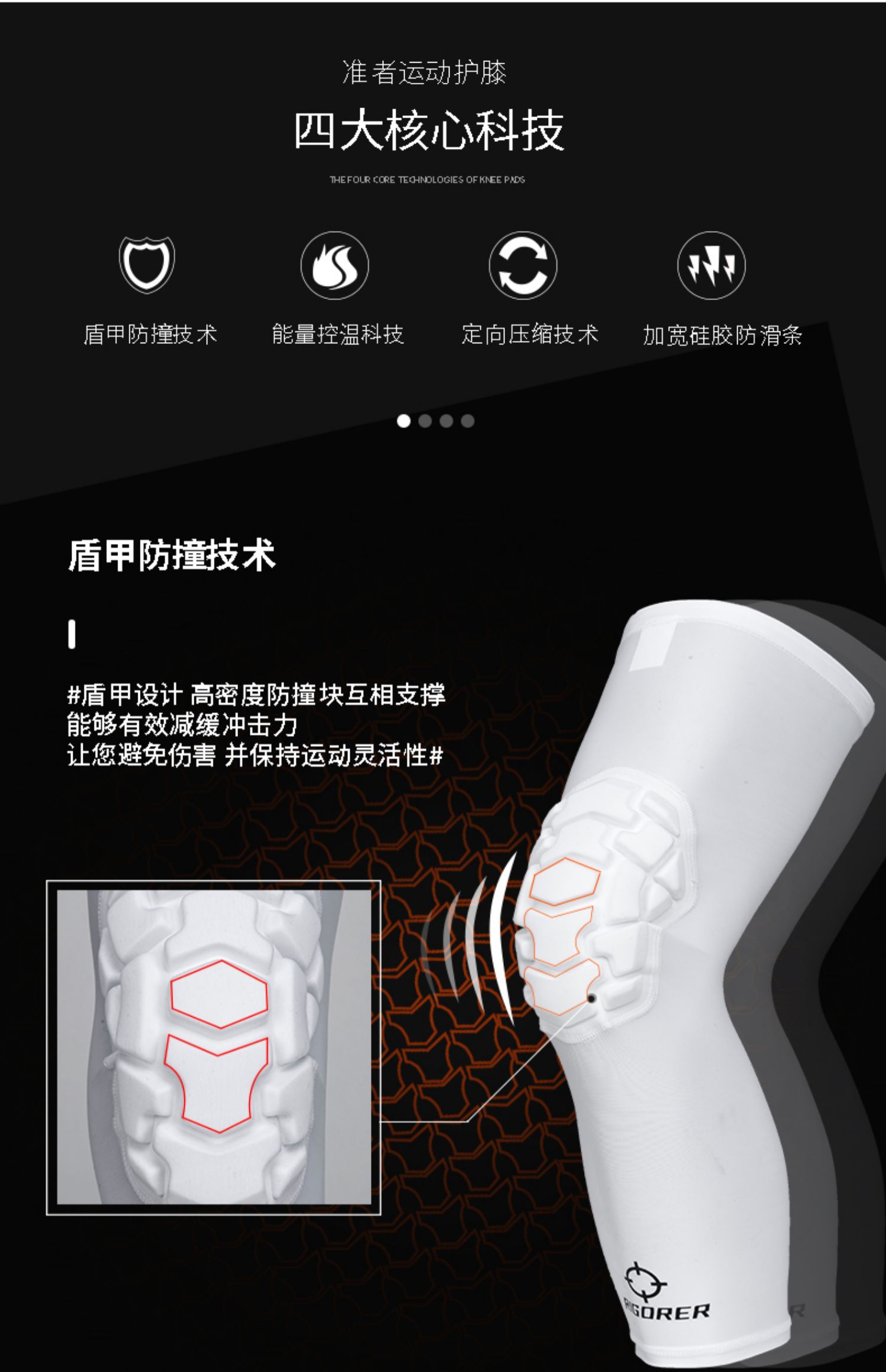 Thận trọng miếng đệm đầu gối nam và nữ tổ ong áo giáp bảo vệ miếng đệm đầu gối bê điều dưỡng bóng rổ chạy đào tạo thiết bị thể thao thiết bị bảo vệ - Dụng cụ thể thao găng tay tập gym adidas
