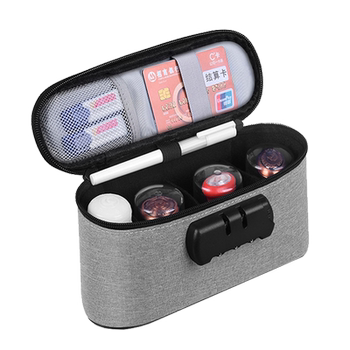 Seal bag storage bag seal storage box official seal box bank certificate document invoice family information card bag household lock portable portable official seal box storage bag ticket stamp box seal box