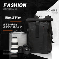 LOVEPS Shoulder Photography Bag Travel Backpack Suitable for Sony SLR Camera Waterproof Large capacity Canon Nikon Professional