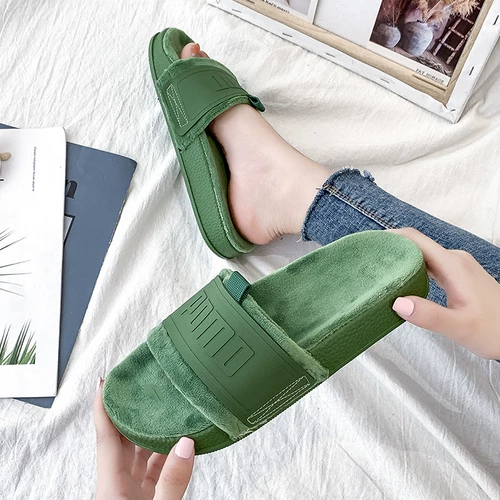 Tide, зеленые тапочки, летняя модная универсальная обувь на платформе, популярно в интернете, 2024 года