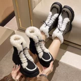 Martens, демисезонные утепленные короткие сапоги на платформе, ботинки, изысканный стиль