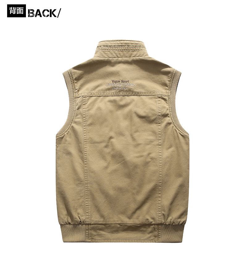 Jeep chariot / Jeep chariot đôi vest nam áo khoác lỏng kích thước lớn vest ngoài trời chụp ảnh du lịch - Dệt kim Vest áo len trung niên