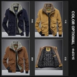 Джип, зимняя боевая машина, вельветовая куртка, короткий пуховик для отдыха, увеличенная толщина, оверсайз