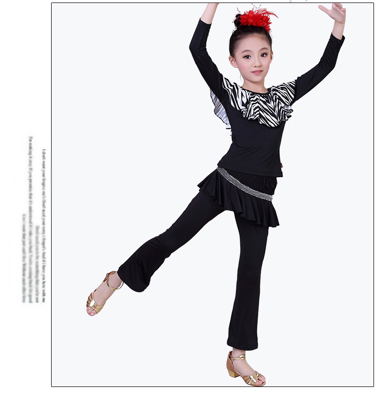 Trang phục khiêu vũ Latin cho trẻ em mùa thu và mùa đông đồ bộ bé trai
