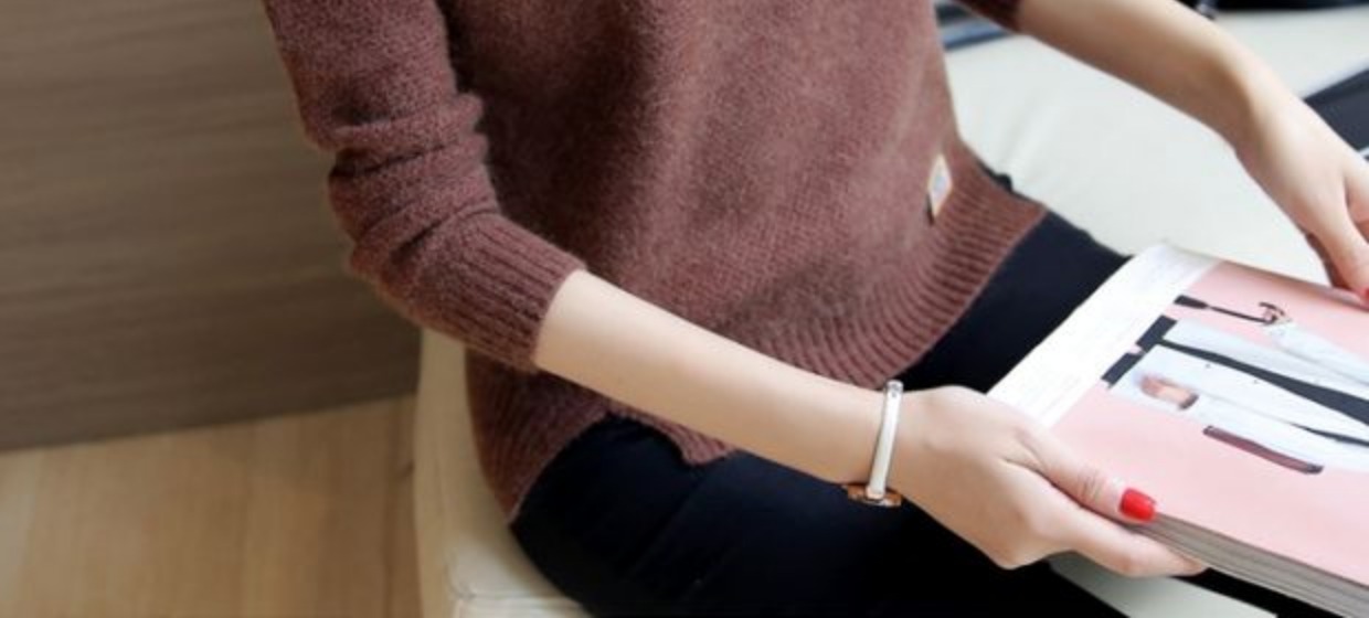 Áo len nữ mùa thu đông 2018 phiên bản Hàn Quốc mới của áo len dài tay mặc hoang dã áo sơ mi ngắn họa tiết thủy triều áo len nữ shopee