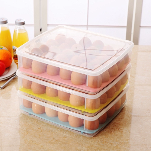Кухня 30 сетка холодильника для хранения яиц со свежей яйцом для яичной коробки для яичной коробки для установки яичной коробки