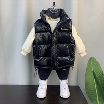 Korean child costume boy down vest 2022 new baby air-sustaining vest children thickened shoulder pin