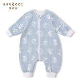 爱布谷 Детский тонкий хлопковый спальный мешок, марлевое универсальное детское одеяло на четыре сезона, осенний