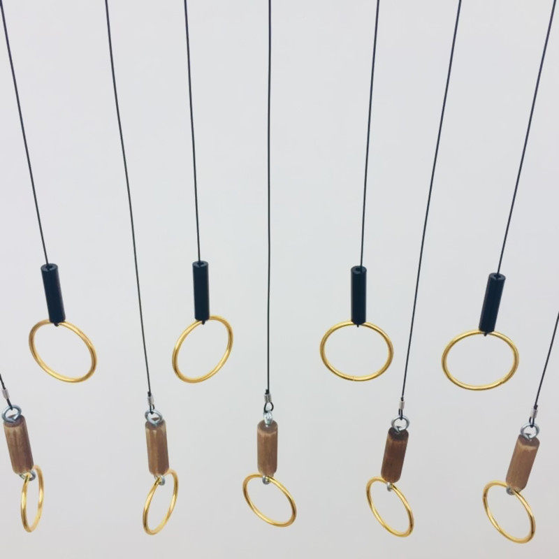 Clothing store window Hanging clothes chain hook hanger hanging ring ring chain Hanger hanging hanging gold