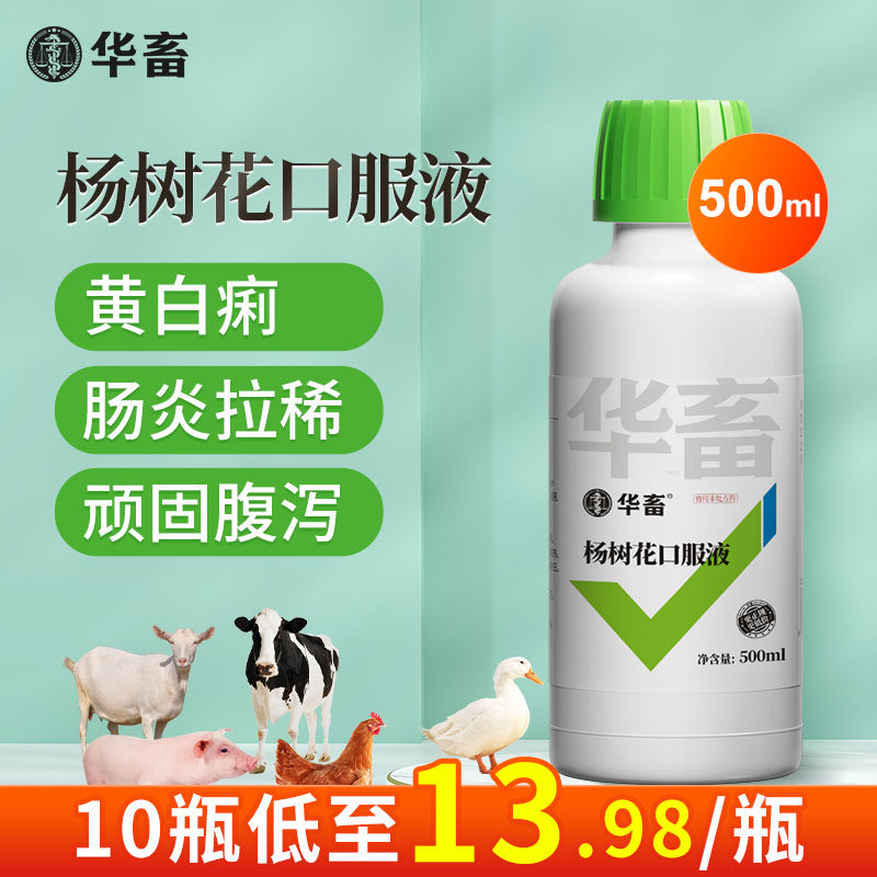 华畜杨树花口服液 兽用止痢散猪用兽药兔子牛羊鸡鸭仔猪拉稀痢疾
