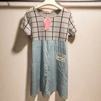 Summer fashionable dress for pregnant women thin top mid-length maternity wear spring and autumn loose striped skirt for fat mm