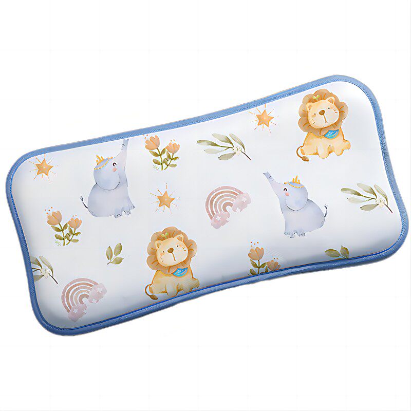 婴儿枕头宝宝夏季透气婴幼儿冰丝凉枕6个月以上1到3岁6儿童云片枕