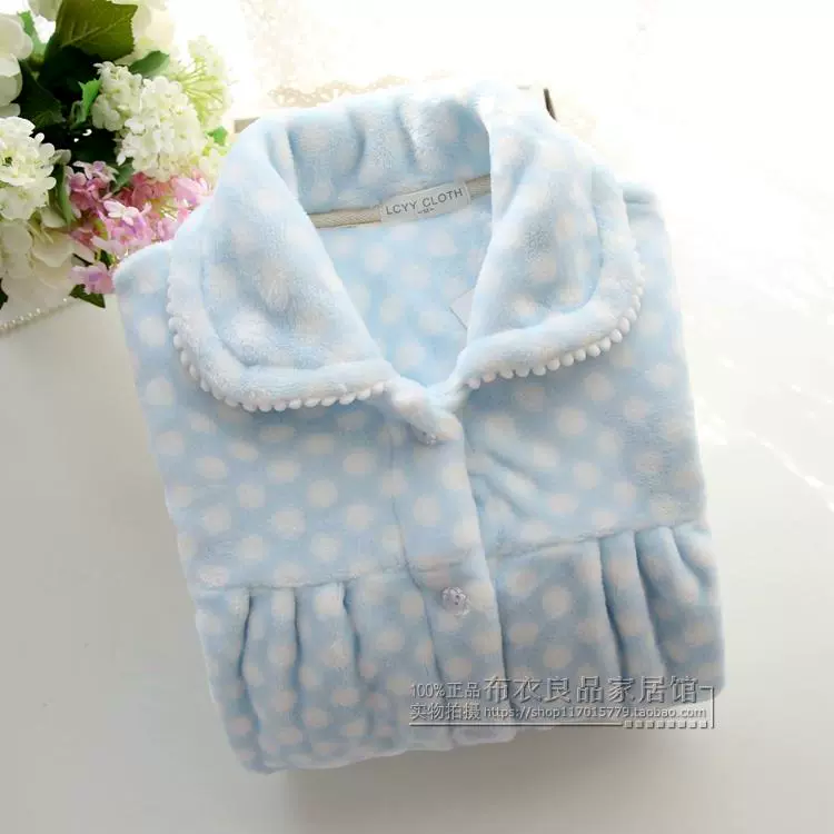 Đồ ngủ mới flannel phụ nữ mùa thu và mùa đông Nhật Bản ngọt ngào rắn màu dày ấm áp lông cừu san hô phù hợp với dịch vụ nhà thời trang hè 2021