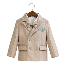 Boys suit suit Inron handsome mens baby boys birthday gown child flower wedding little boy Western suit Spring and autumn