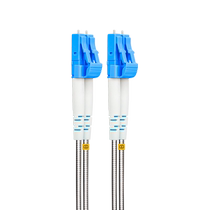 Acas Electronics field optical cable single-mode optical fiber jumper armored leather cable 2-core double-core outdoor waterproof fiber optic cable LC to SC-ST-FC Gigabit base station 100 meters 200 meters 300 meters resistance