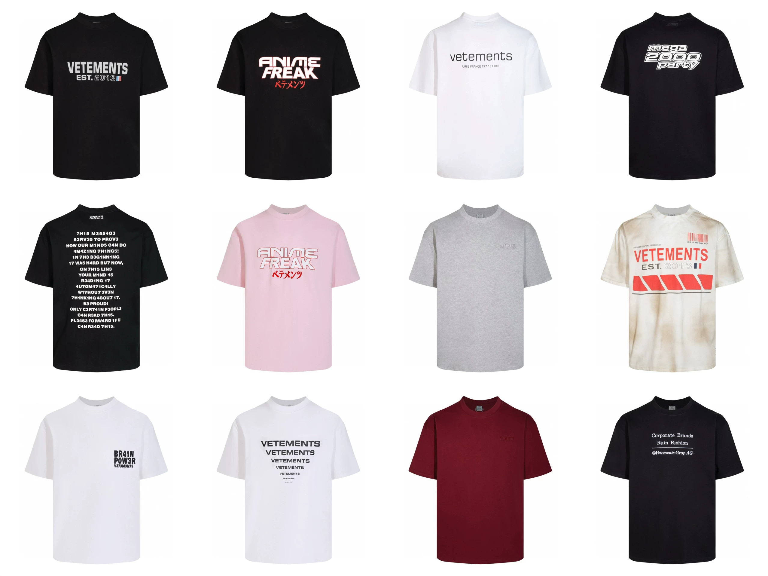 Vetements/Wei Meng 24SS новая модель с подписью Hello, печать вода стирка свободный американский сетевой красный короткий рукав Tee
