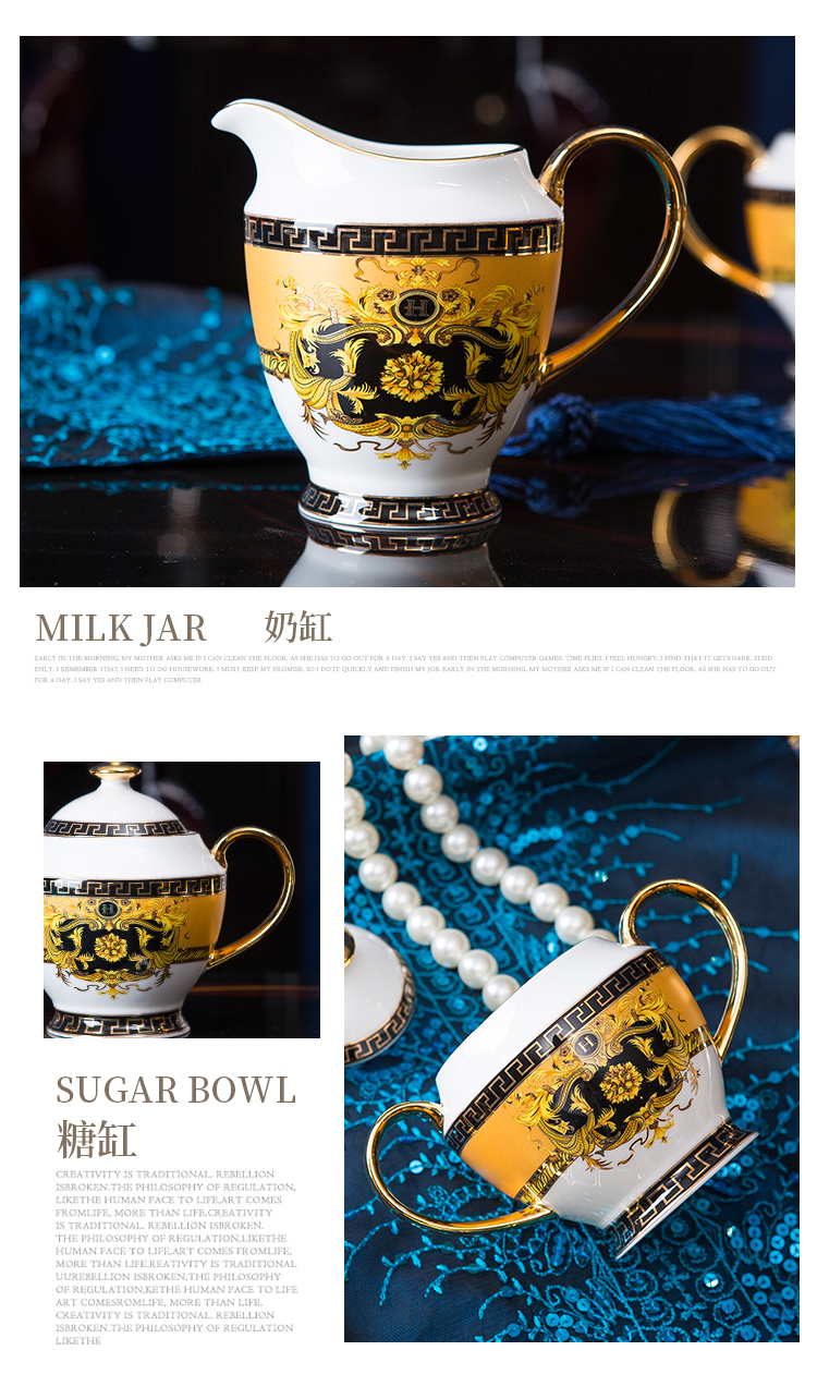 Mr Wei court of a complete set of coffee set suit European ceramic household English afternoon tea cup coffee cups of tea