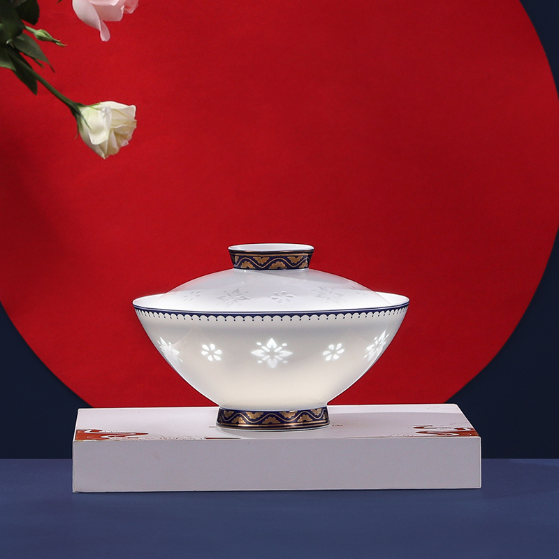 The blue and white and exquisite porcelain mercifully only rainbow such as bowl bowl individual Japanese ceramics tableware rainbow such as bowl bowl chopsticks single household