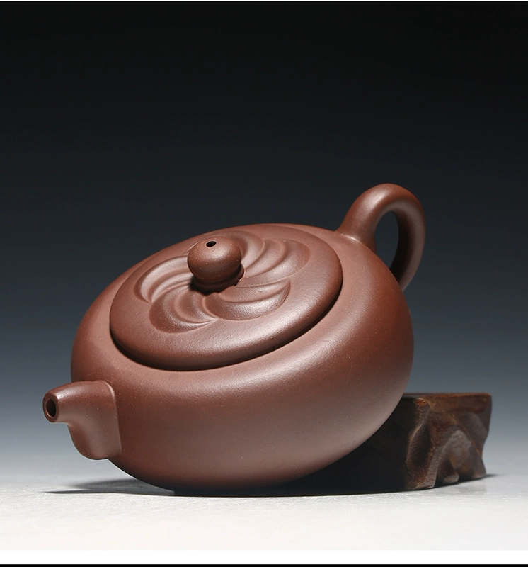 ấm tử sa cổ Yixing ban đầu khoáng tím đất sét ấm trà hoàn toàn handmade ấm trà nhà bộ quà tặng trà tím bùn hình thoi ấm đất tử sa bộ trà hắc tử sa