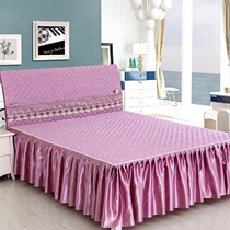 Padded bed skirt cover 1 5m1 8m2m Korean bed skirt sheet skirt non-slip bed cover disassembly and washing princess